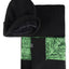 Kenneth Cole Reaction Neon Beanie And Scarf Set Black/Green