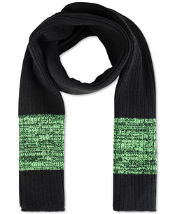 Kenneth Cole Reaction Neon Beanie And Scarf Set Black/Green thumbnail 3
