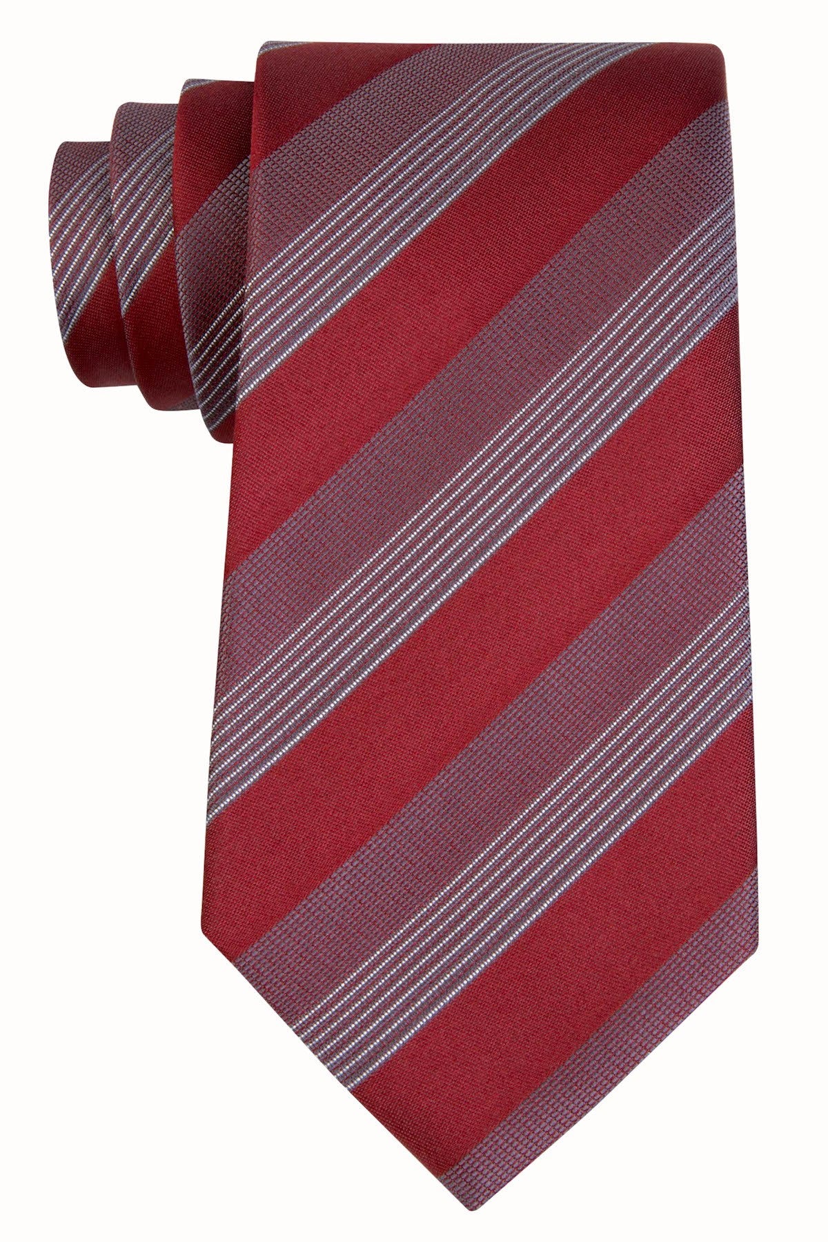 Kenneth Cole Reaction Red Elegant Stripe Tie