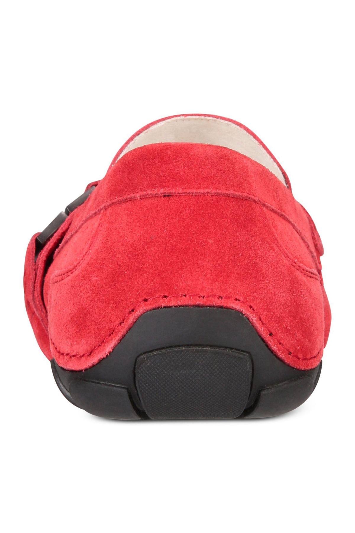 Kenneth Cole Reaction Red Suede Toast-2-Me Driver