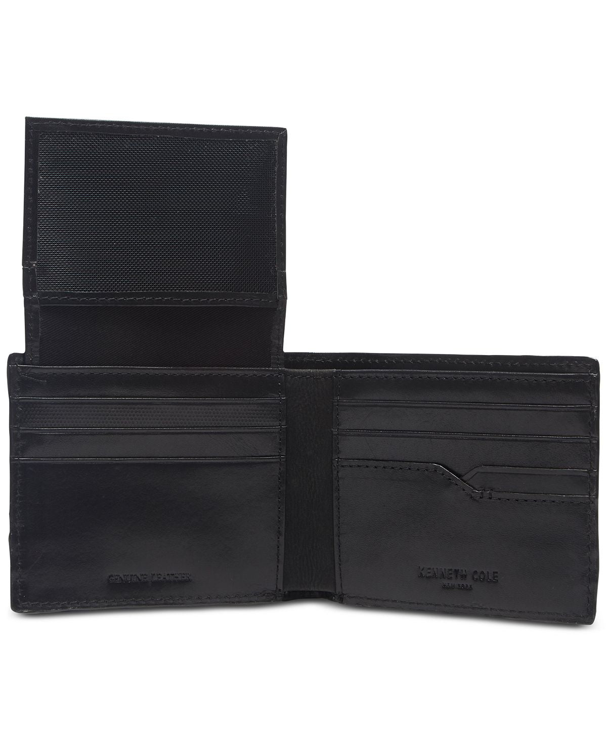 Kenneth Cole Reaction Sibley Leather Passcase Wallet Black