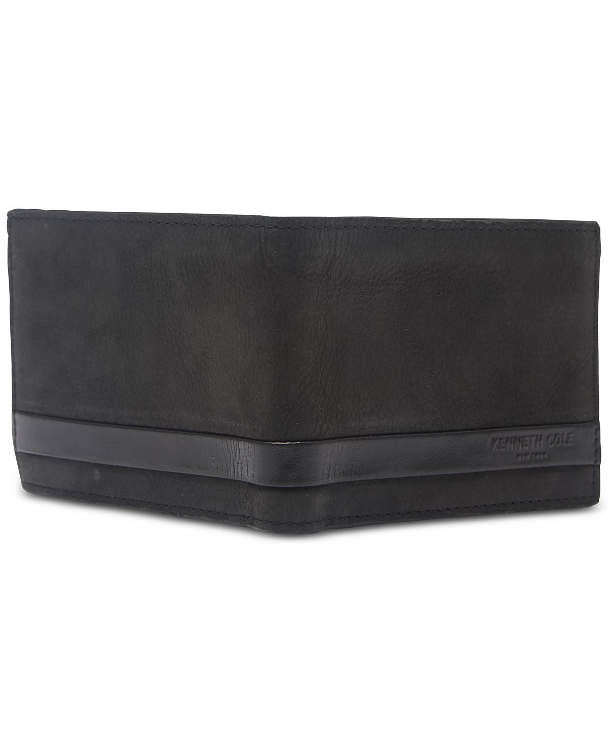 Kenneth Cole Reaction Sibley Leather Passcase Wallet Black