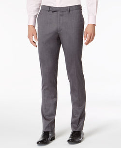 Kenneth Cole Reaction Skinny-fit Ready Flex Stretch Solid Shine Suit Silver thumbnail 3