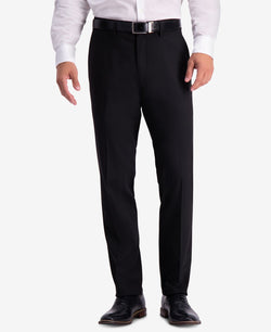 Kenneth Cole Reaction Slim-fit Shadow Check Dress Pants Black thumbnail 1