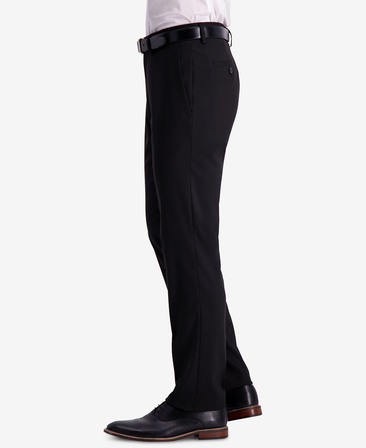 Kenneth Cole Reaction Slim-fit Shadow Check Dress Pants Black