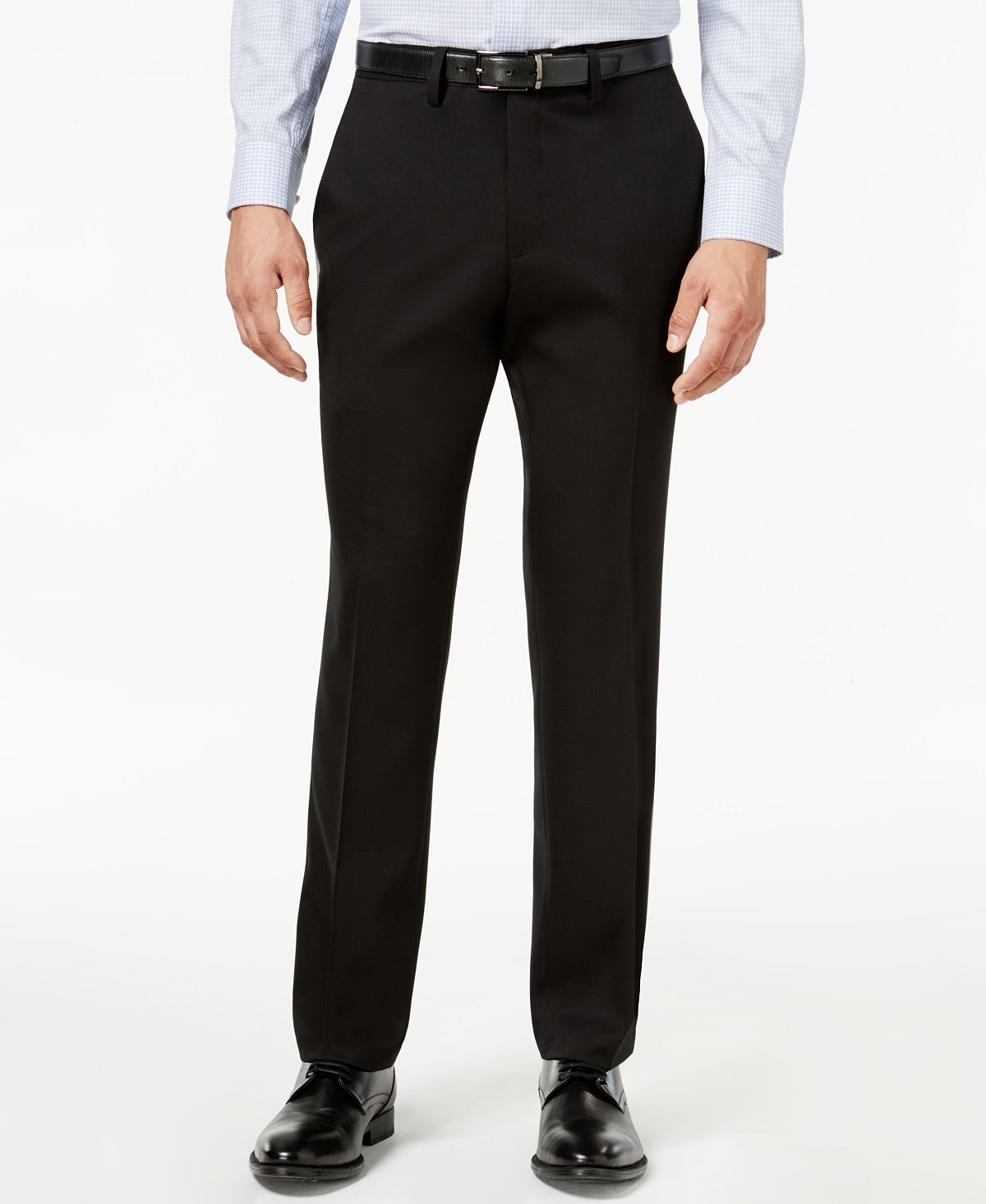 Kenneth Cole Reaction Slim-fit Stretch Gabardine Dress Pants Black