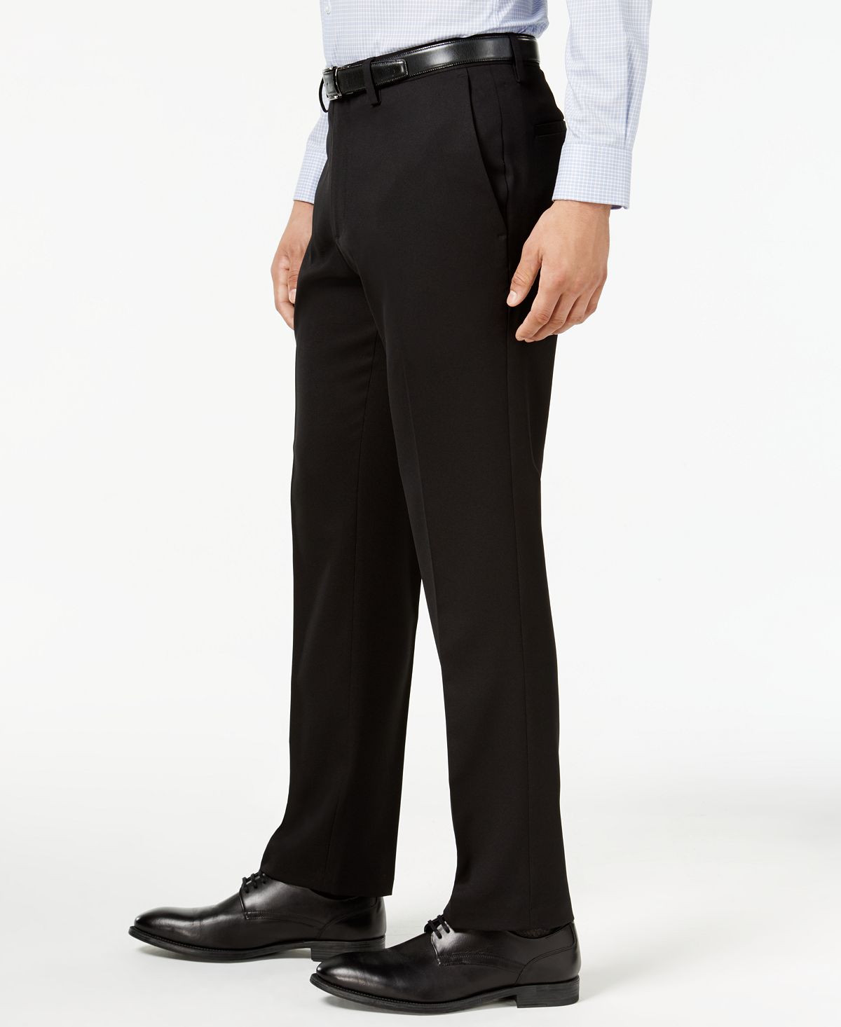 Kenneth Cole Reaction Slim-fit Stretch Gabardine Dress Pants Black
