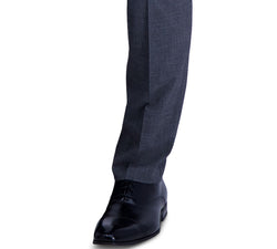 Kenneth Cole Reaction Slim-fit Stretch Heathered Glen Plaid Dress Pants Charcoal thumbnail 2