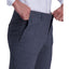 Kenneth Cole Reaction Slim-fit Stretch Heathered Glen Plaid Dress Pants Charcoal