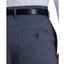 Kenneth Cole Reaction Slim-fit Stretch Heathered Glen Plaid Dress Pants Charcoal