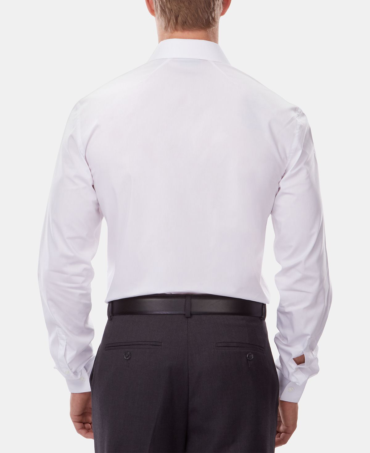 Kenneth Cole Reaction Slim-fit Techni-cole Flex Collar Solid Dress Shirt White