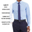 Kenneth Cole Reaction Slim-fit Techni-cole Stretch Performance French-cuff Dress Shirt Bluejay