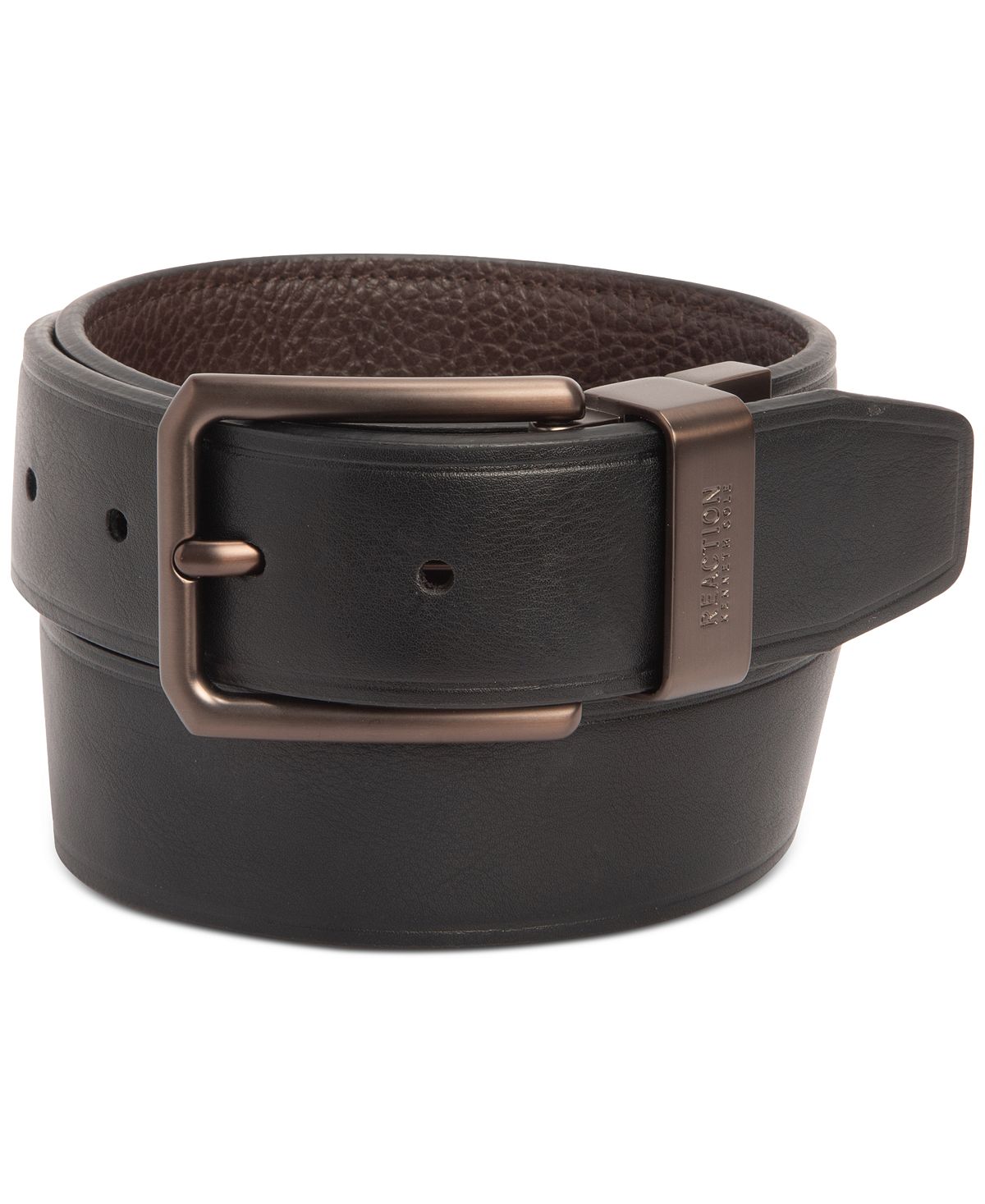 Kenneth Cole Reaction Stretch Reversible Belt Brown/black
