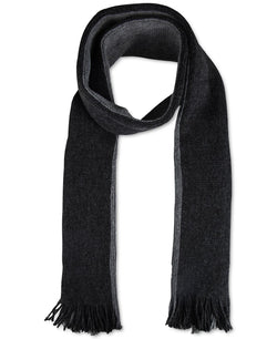 Kenneth Cole Reaction Striped Scarf And Beanie Charcoal thumbnail 3