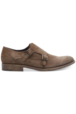 Kenneth Cole Reaction Taupe Design-20644 Suede Monk Loafer thumbnail 2