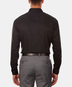 Kenneth Cole Unlisted Classic/regular-fit Solid Dress Shirt Black thumbnail 2