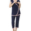 Kimi + Kai Kimi & Kai Cindy Maternity Nursing Pajama Set Navy