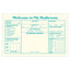 Knock Knock Turquoise Bathroom Guest Book