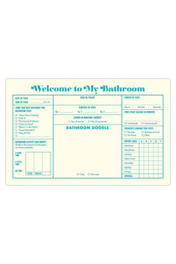 Knock Knock Turquoise Bathroom Guest Book thumbnail 4