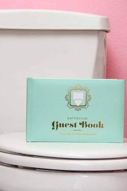 Knock Knock Turquoise Bathroom Guest Book thumbnail 1