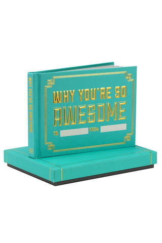 Knock Knock Turquoise Why You're So Awesome Fill in the Love Book