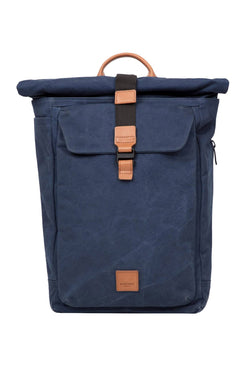 Knomo London Navy 15'' Novello Rolltop Backpack thumbnail 1