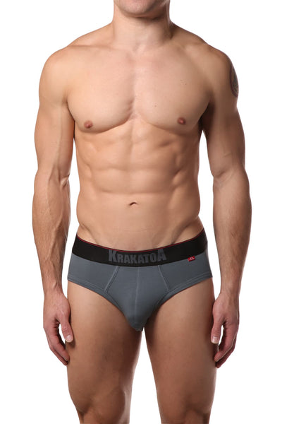 Krakatoa Flat Grey Brief
