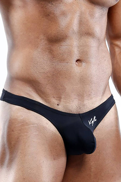 Kyle Black Low-Rise Slip Thong