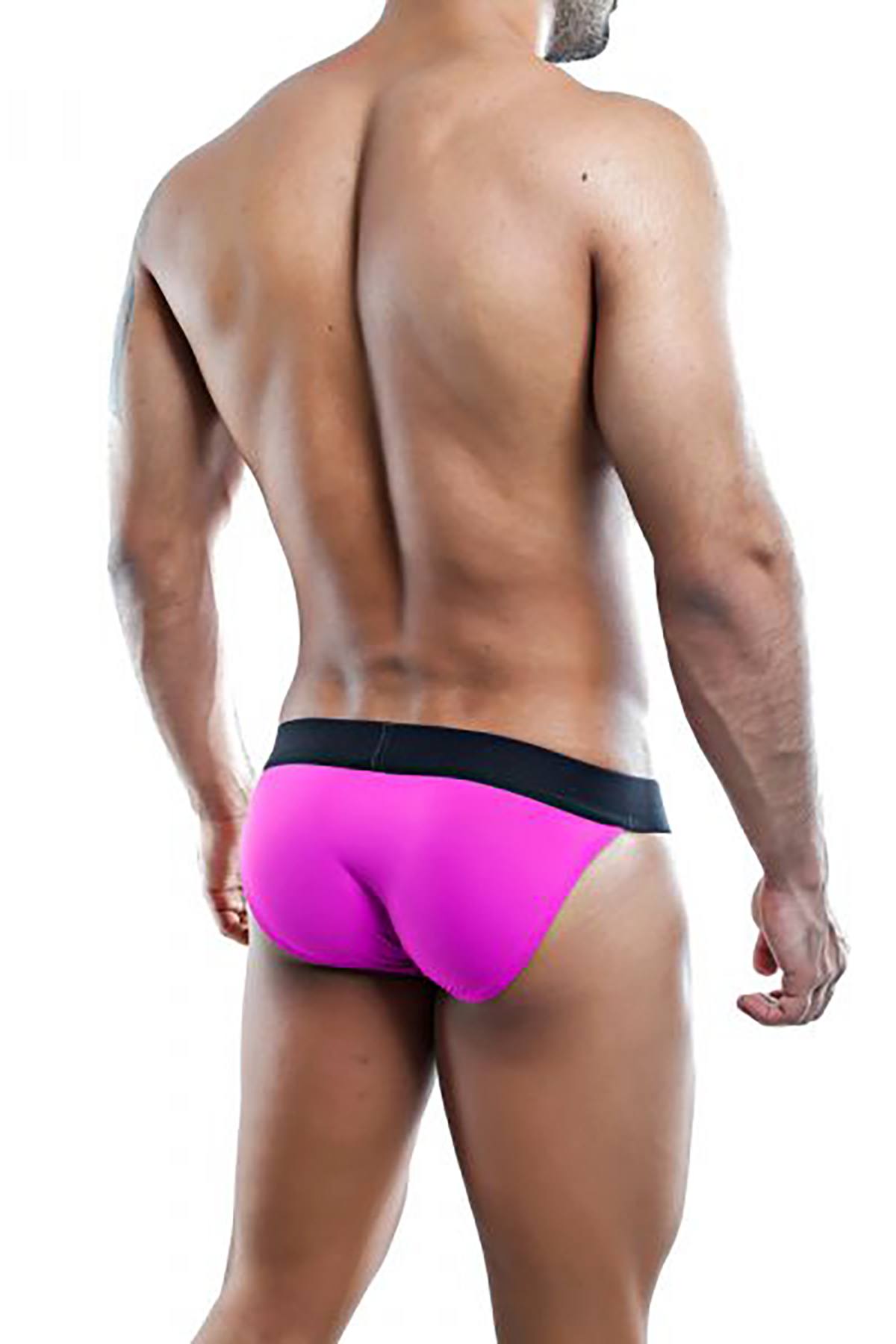 Kyle Fuchsia/Black Swim Bikini Brief