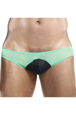 Kyle Green/Black Sheer Mesh Bikini Brief thumbnail 1