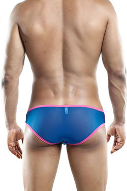 Kyle Royal-Blue/Pink Sheer Tease Slip Brief thumbnail 2