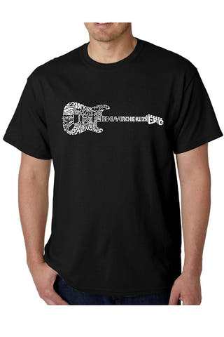 LA Pop Art Black Rock Guitar Tee