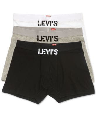 LEVI'S/MAD PROJECTS INDUSTRIES LLC Levis 100 Series Mens Boxer Briefs, BlackWhiteGrey L