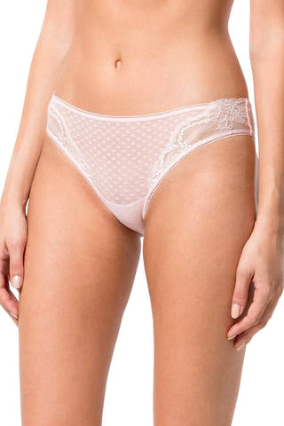 La Perla Light-Pink Tuberose Brazilian Bikini Brief