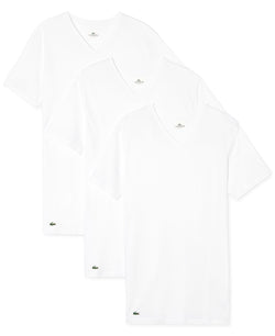 Lacoste 3 Pack V-neck Undershirts White thumbnail 1