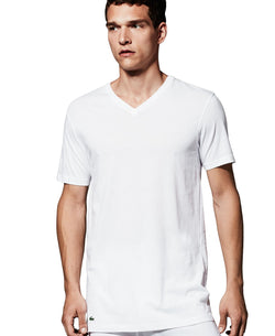 Lacoste 3 Pack V-neck Undershirts White thumbnail 2
