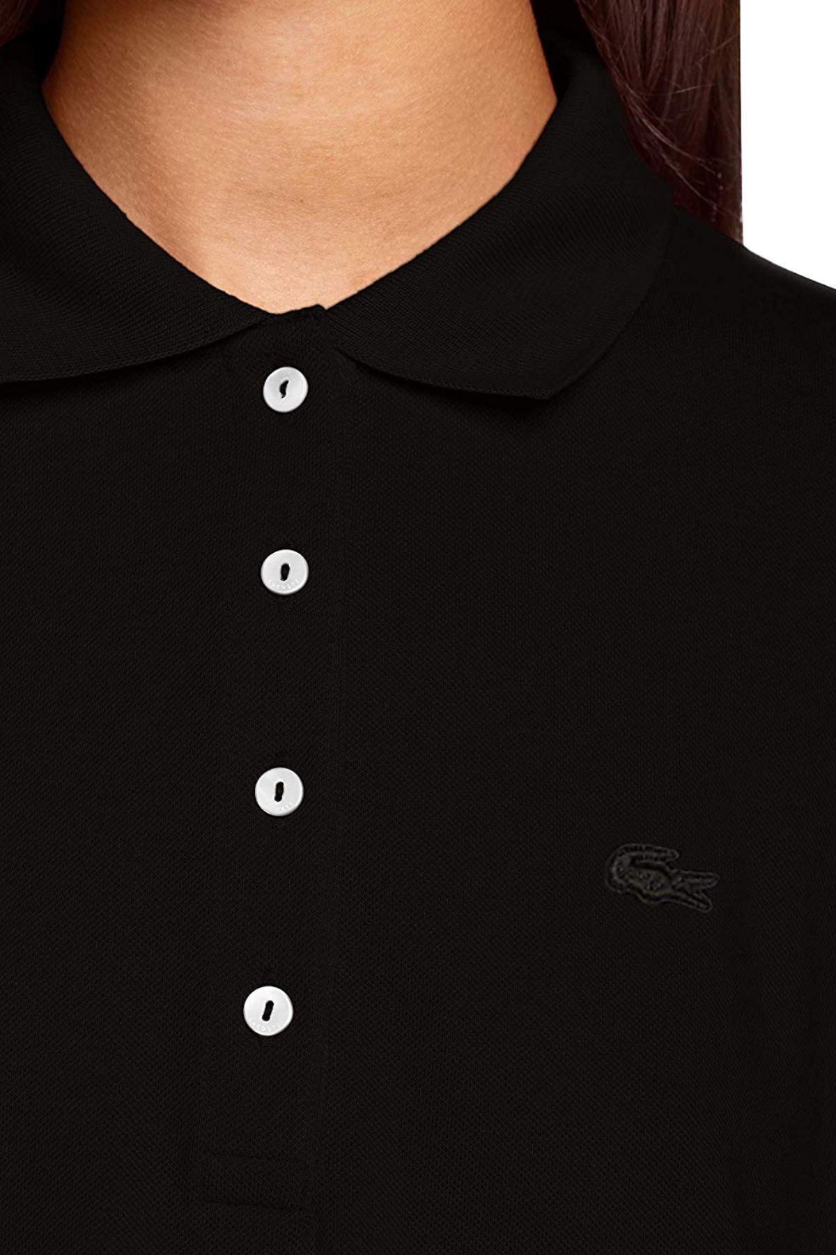 Lacoste Black Modern-Fit Flowing Stretch-Cotton Piqué Polo