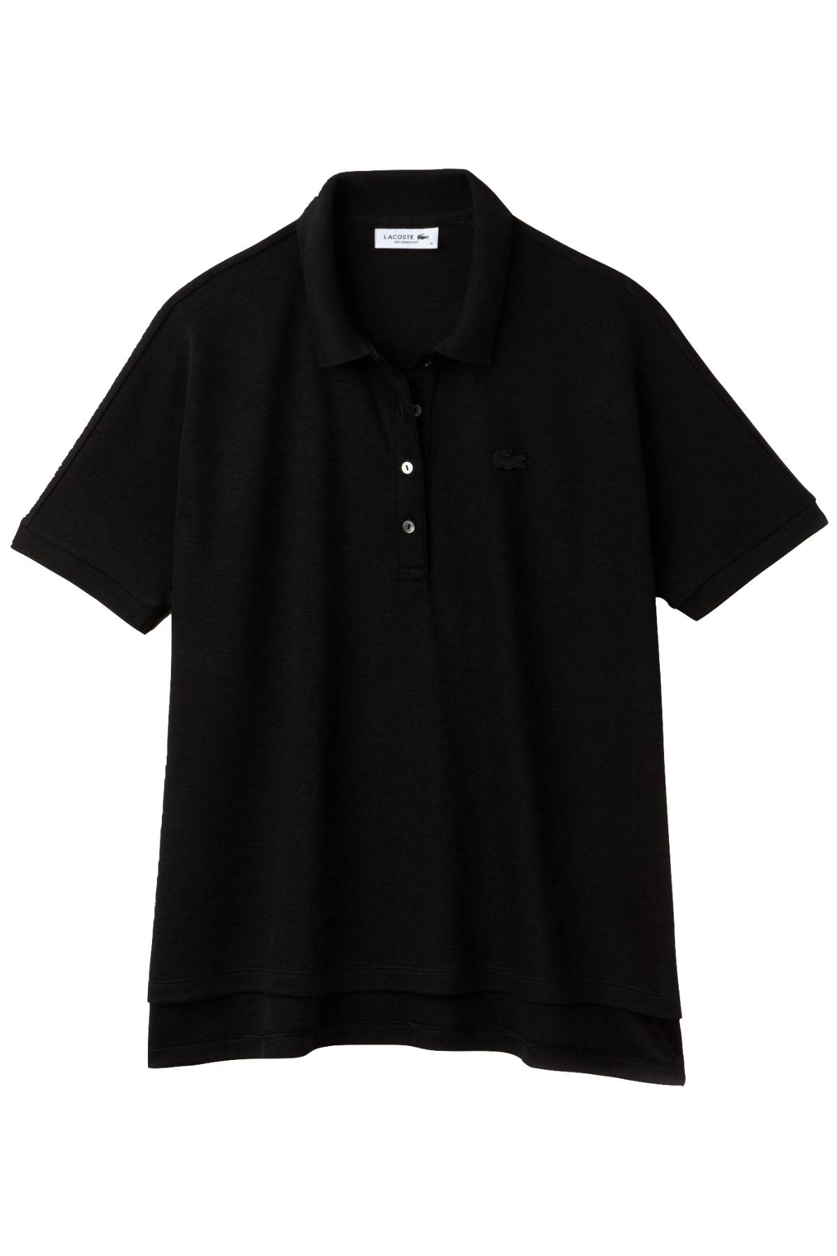 Lacoste Black Modern-Fit Flowing Stretch-Cotton Piqué Polo