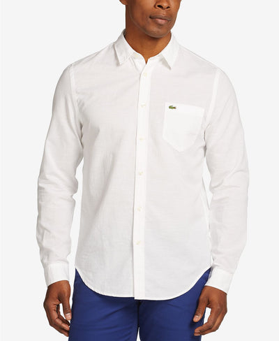 Lacoste Falstaff Point-collar Shirt White