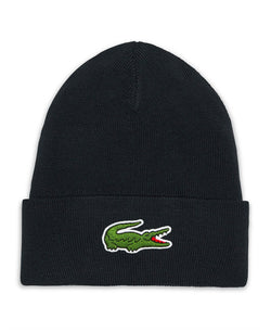 Lacoste Knit Logo Beanie Navy thumbnail 1