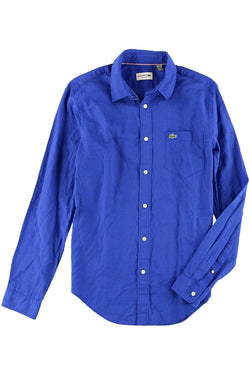 Lacoste Steamer Blue Flastaff Point Collar Shirt thumbnail 2