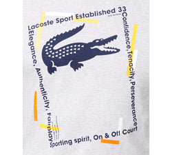Lacoste Ultra Dry Logo-print T-shirt Silver thumbnail 2