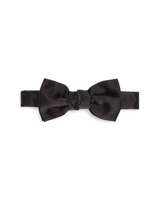 Lanvin Satin Bow Tie 14 WHITE