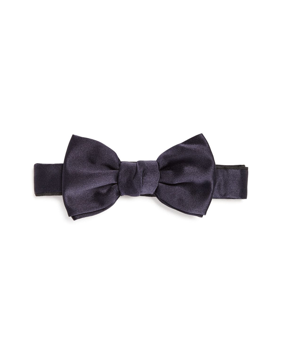 Lanvin Satin Bow Tie Navy