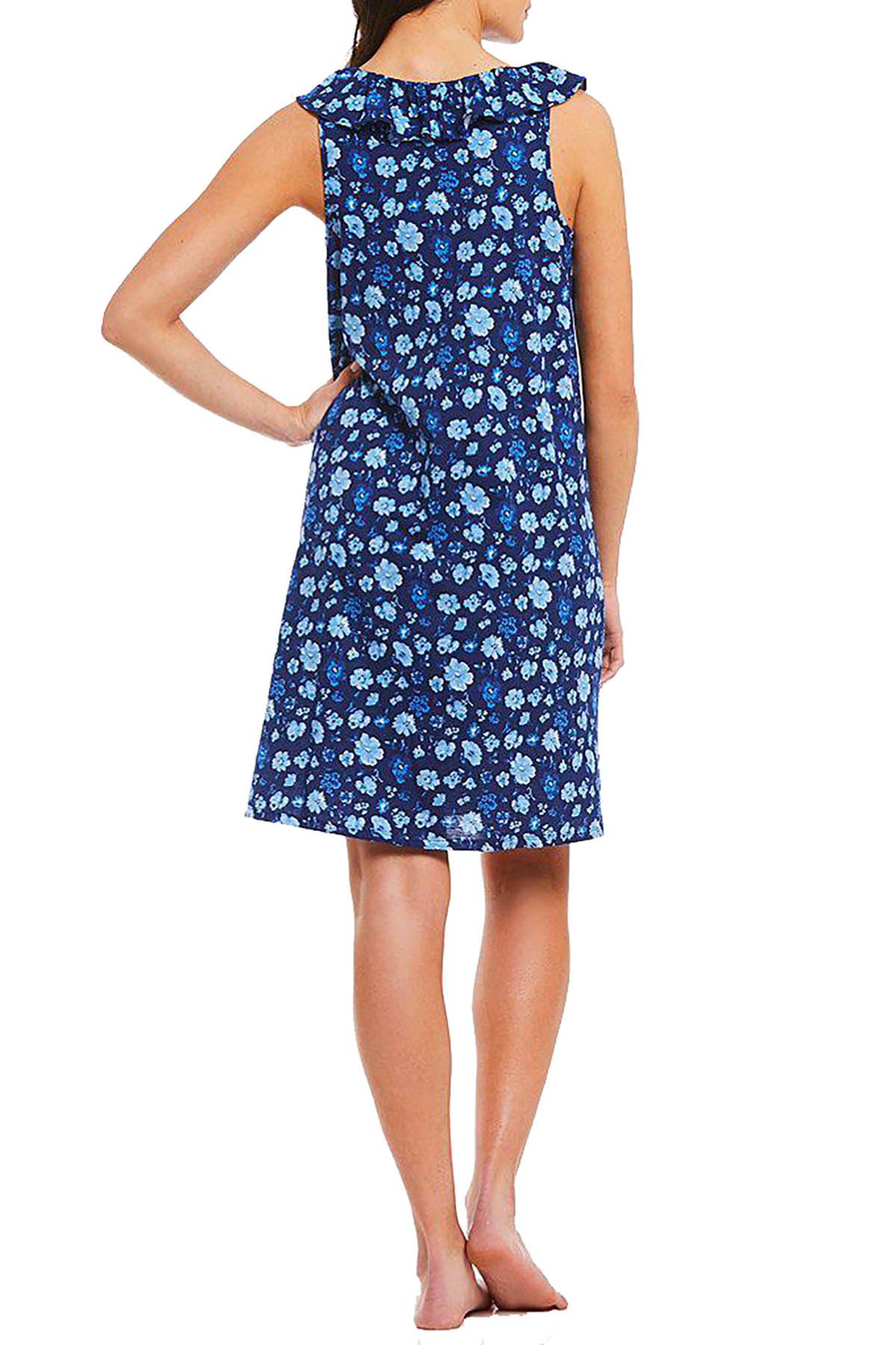 Lauren Ralph Lauren Blue Floral Short Nightgown