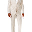 Lauren Ralph Lauren Brown/Cream Seersucker Ultraflex Suit
