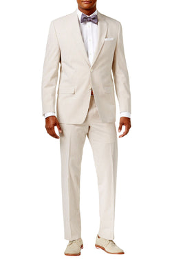 Lauren Ralph Lauren Brown/Cream Seersucker Ultraflex Suit thumbnail 1