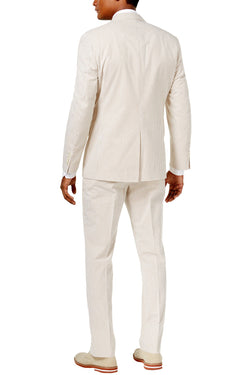 Lauren Ralph Lauren Brown/Cream Seersucker Ultraflex Suit thumbnail 2