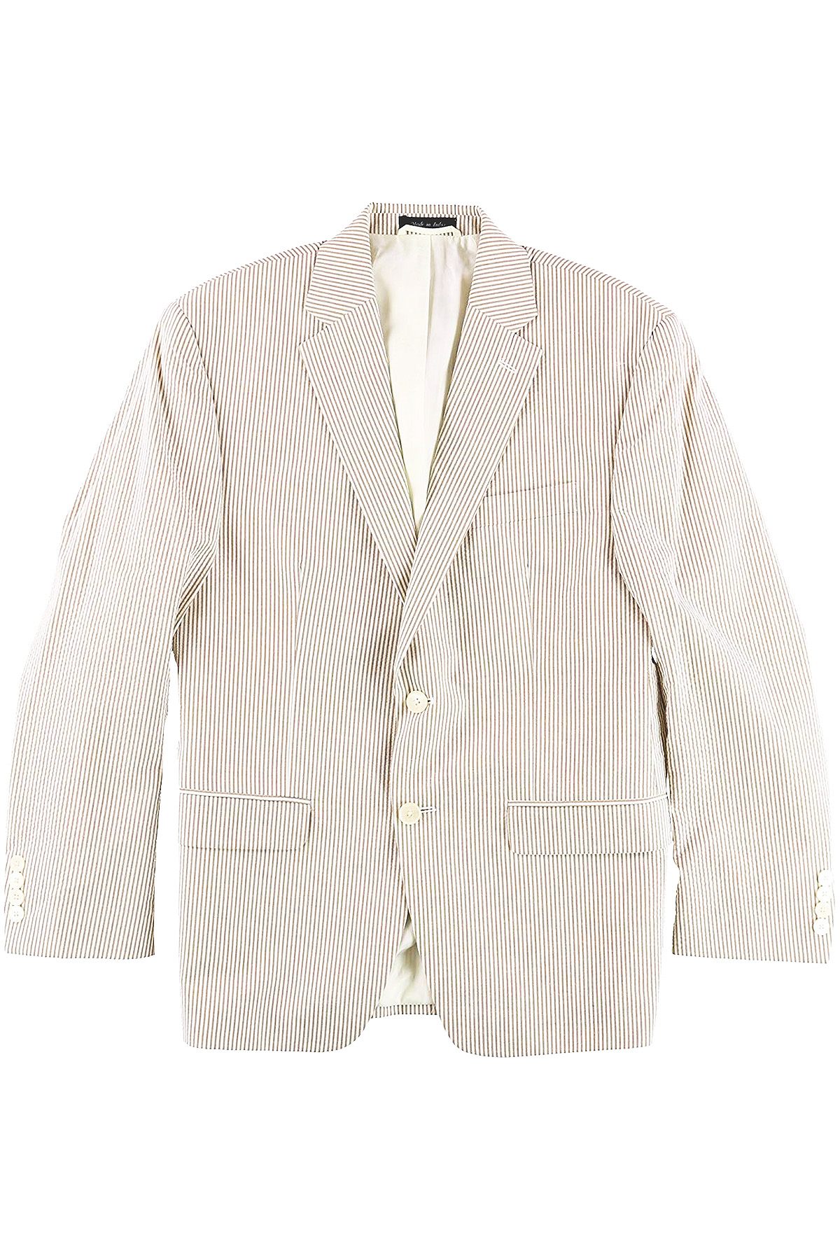 Lauren Ralph Lauren Brown/Cream Seersucker Ultraflex Suit