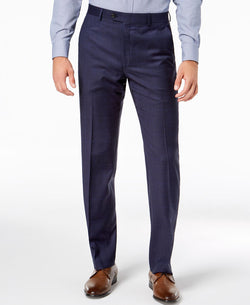 Lauren Ralph Lauren Classic-fit Ultraflex Stretch Blue Check Suit Pants Blue thumbnail 1